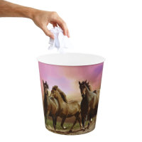 Papierkorb – Pferde Motiv, 9 Liter, Kunststoff