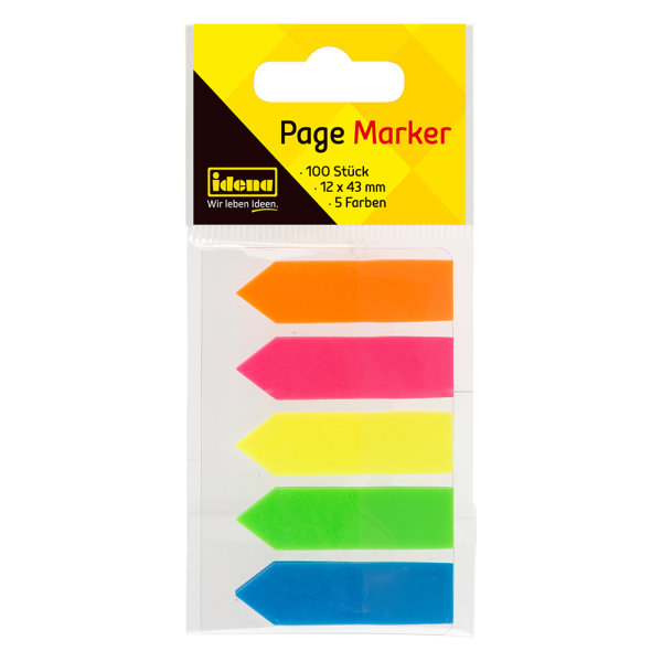 Page Marker Pfeil - 100 Stück in Neonfarben