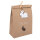 Zwei österliche Geschenktüten aus braunem Kraftpapier im 26 x 16 x 8 cm Format, FSC-Mix zertifiziert