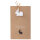 Zwei österliche Geschenktüten aus braunem Kraftpapier im 26 x 16 x 8 cm Format, FSC-Mix zertifiziert