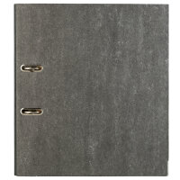 Ordner Wolkenmarmor - DIN A4, 8 cm Rückenbreite, schwarz