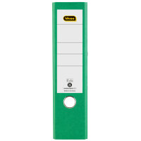 Grüner Ordner im Wolkenmarmor-Design aus FSC-Mix in DIN A4 mit 8 cm Rückenbreite.