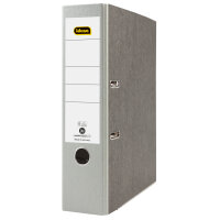 DIN A4 Ordner in Wolkenmarmor-Design mit grauem 8 cm...