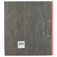 Ordner Wolkenmarmor, FSC&reg; Mix, DIN A4, 5 cm R&uuml;ckenbreite, rot