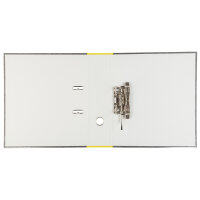 Ordner mit Wolkenmarmor-Design in Gelb, FSC-Mix, DIN A4, 5 cm Rückenbreite.