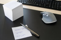 Notizklotz mit 800 Blatt in 9 x 9 cm, kopfgeleimt, weiß, FSC Mix zertifiziert
