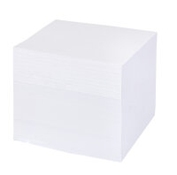 Notizklotz mit 800 Blatt in 9 x 9 cm, kopfgeleimt, weiß, FSC Mix zertifiziert