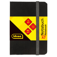 Notizbuch im DIN A7 Format mit linierten Seiten, FSC-Mix Zertifizierung, Hardcover und 80g/m² Papier