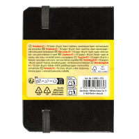 Notizbuch im DIN A7 Format mit linierten Seiten, FSC-Mix Zertifizierung, Hardcover und 80g/m² Papier
