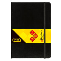 Notizbuch - kariert, DIN A5, Hardcover, 80 g/m²