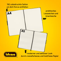 Notizbuch - blanko, DIN A5, FSC® Mix, Hardcover, 80 g/m²