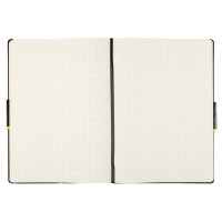 Kariertes DIN A4-Notizbuch mit Hardcover und 80 g/m² Papier