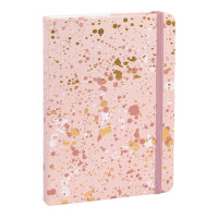 Notizbuch Sparkle Rosé - kariert, 100 g/m²,...