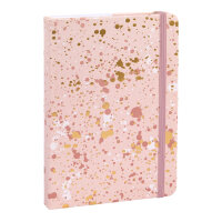 Notizbuch in Roségold mit glitzerndem Einband,...