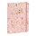 Notizbuch in Roségold mit glitzerndem Einband, karierten Seiten und FSC-Mix-Zertifizierung