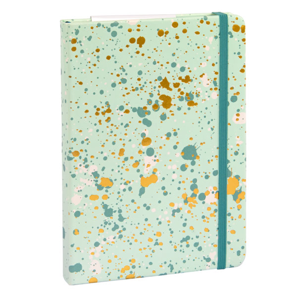 Notizbuch Sparkle Mint - kariert, 100 g/m², FSC® Mix