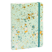 Notizbuch Sparkle Mint - kariert, 100 g/m², FSC®...