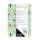 Notizbuch in Mint mit funkelden Details, karierte Blätter aus 100 g/m² FSC-Mix Papier