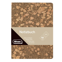 Notizbuch mit Korkeinband und Recyclingpapier im linierten Design