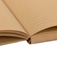 Notizbuch mit Korkeinband und Recyclingpapier im linierten Design