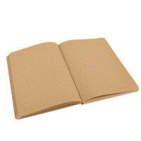 Notizbuch mit Korkeinband und Recyclingpapier im linierten Design