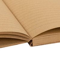 Notizbuch mit Korkeinband und Recyclingpapier im linierten Design