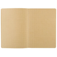 Notizbuch mit Korkeinband und recyclingpapier, kariert