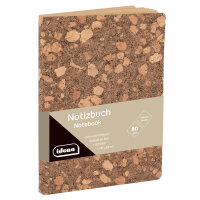 Notizbuch mit Korkeinband aus Recyclingpapier, blanko