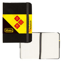 Kariertes Notizbuch im DIN A7-Format mit Hardcover,...