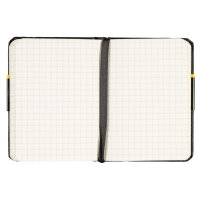 Kariertes Notizbuch im DIN A7-Format mit Hardcover, FSC-Mix-Zertifizierung und 80 g/m² Papier