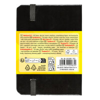 Kariertes Notizbuch im DIN A7-Format mit Hardcover, FSC-Mix-Zertifizierung und 80 g/m² Papier