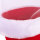 Nikolausstiefel, 8 cm, rot beflockt