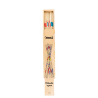 Klassisches Mikado-Spiel mit 41 Stäbchen in Holzbox und Anleitung, FSC-zertifiziert