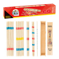Klassisches Mikado-Spiel mit 41 Stäbchen in Holzbox...