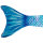 Meerjungfrauenflosse - inkl. Monoflosse, Größe XS/S, Blau