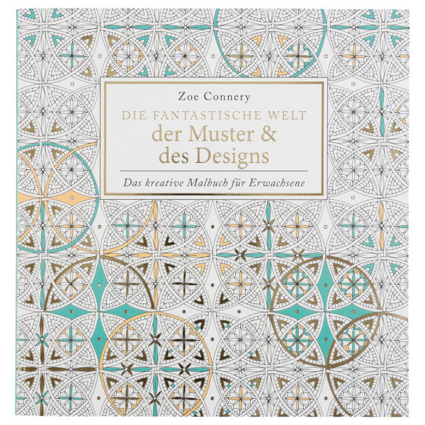 Malbuch "Muster & Designs", 24,5 x 25,5 cm