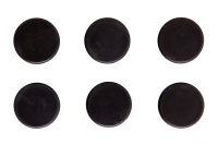 Magnete, 6 St&uuml;ck, rund, 24 mm Durchmesser, 7 mm St&auml;rke, schwarz