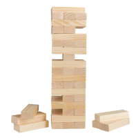 XXL Wackelturm - 54 x 15 x 15 cm, aus Holz, FSC® 100 %