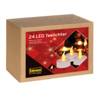LED Teelichter, 24 St&uuml;ck, inklusive Batterien, wei&szlig;