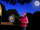 Schwarzer Lampion mit Sonnen- und Mondmotiv, 26 cm groß und aus FSC-Mix