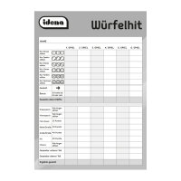 Drei Spielblöcke im Set für Würfelhit mit...