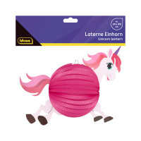 Buntes Einhorn-Laternen-Set aus Papier in den Maßen...
