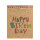 Geschenktasche Birthday in Größe M (23 x 18 x 8 cm) aus FSC-recyceltem Papier mit buntem Konfettimuster und goldenem Geschenkanhänger