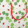 Grüne Geschenktasche mit Glücksklee-Motiv in der Größe L (35 x 25 x 8 cm) aus FSC-Mix Material