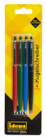 Kugelschreiber, 4 Stück, blauschreibend