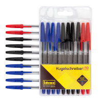 Kugelschreiber, 10 Stück, 3 Schreibfarben