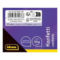 Bunter Konfetti-Mix mit 50 g Gewicht im Beutel für jede Feier geeignet