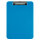 Klemmbrett in A4-Format mit vernickelter Klemmmechanik in transluzentem Blau