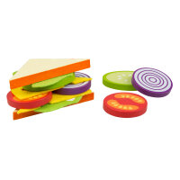Set aus Holz- und Filz-Sandwiches für den kleinen...