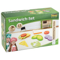 Set aus Holz- und Filz-Sandwiches für den kleinen...